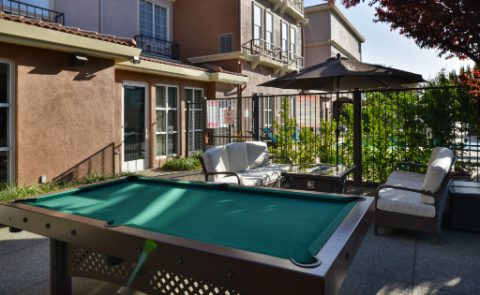 Outdoor pool or billiards table